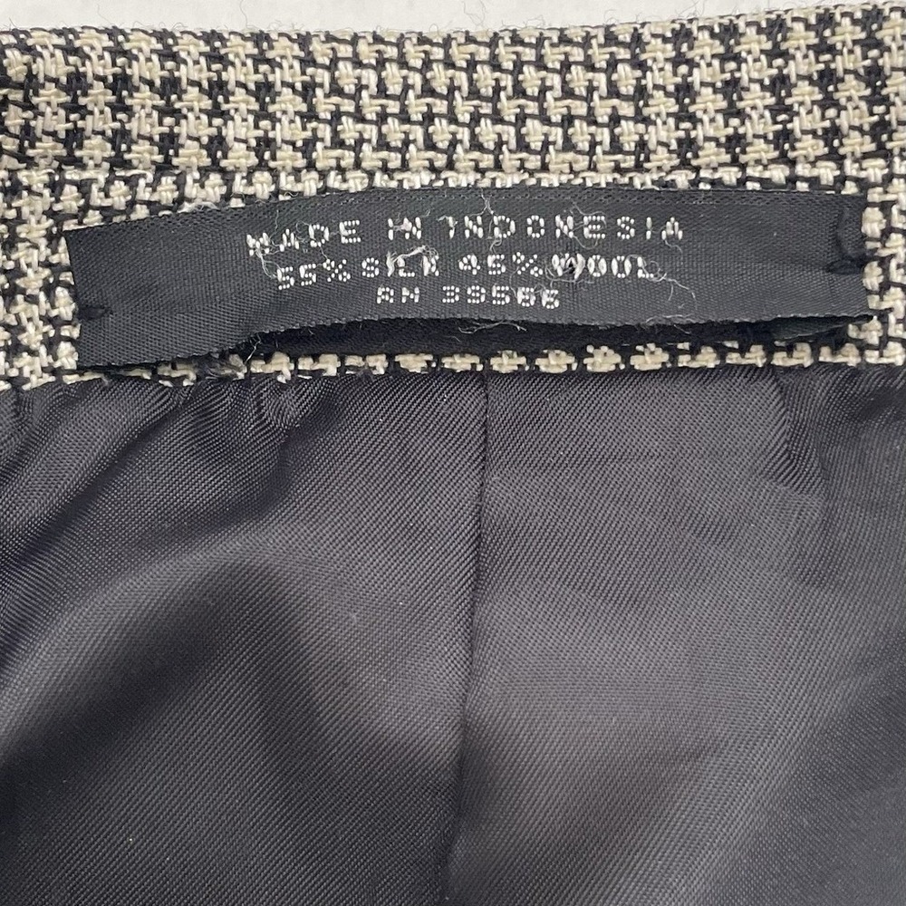 Petrocelli Brown/Beige‎ TWEED Mens HOUNDSTOOTH silk wool sport coat - XXL, 48 - Picture 4 of 11